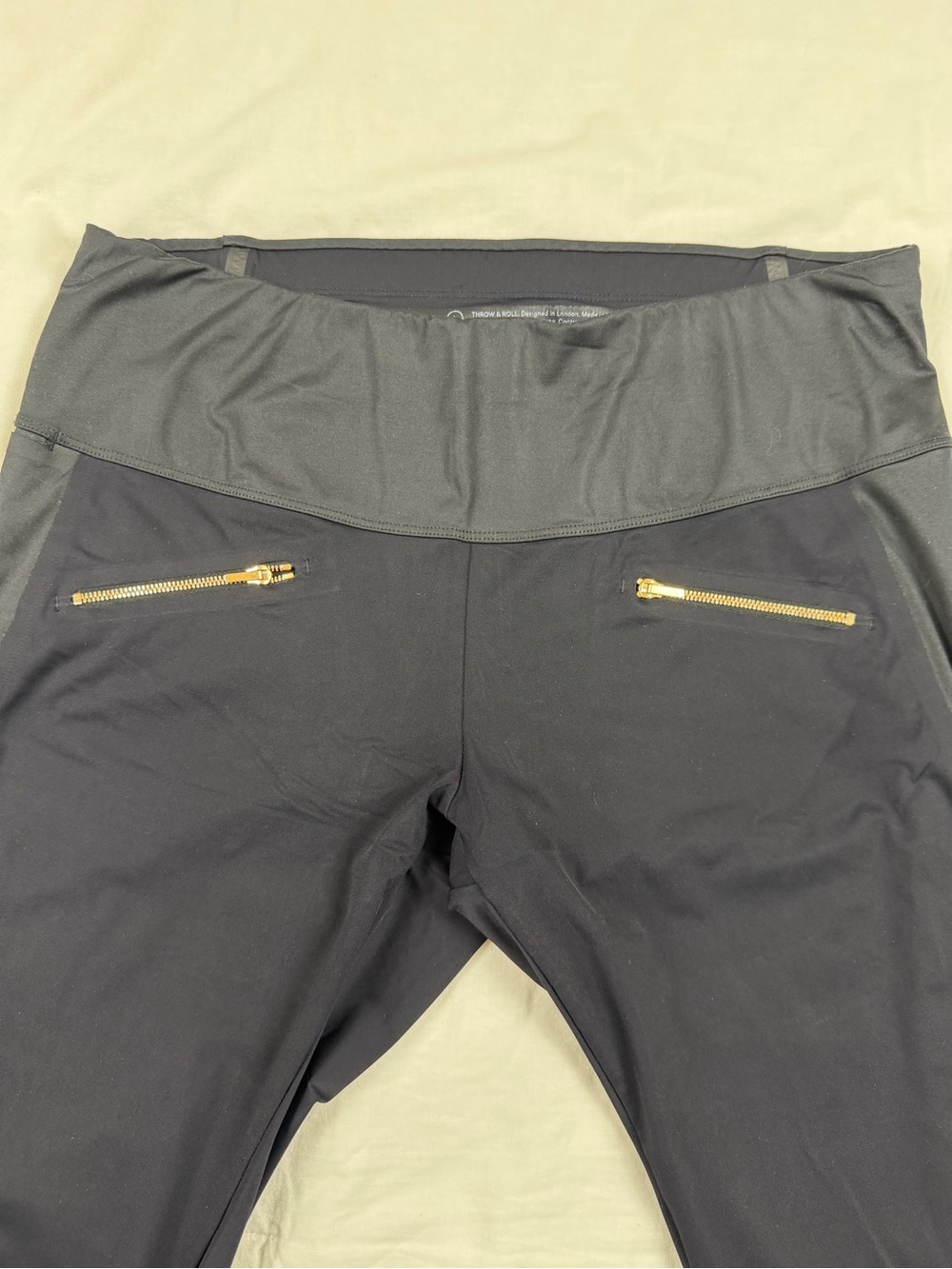 ADAY Throw & Roll Pants Womens L Black Minimalist Travel Work